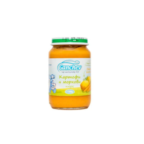 Ganchev Пюре картофи и моркови 4М+ 190 гр