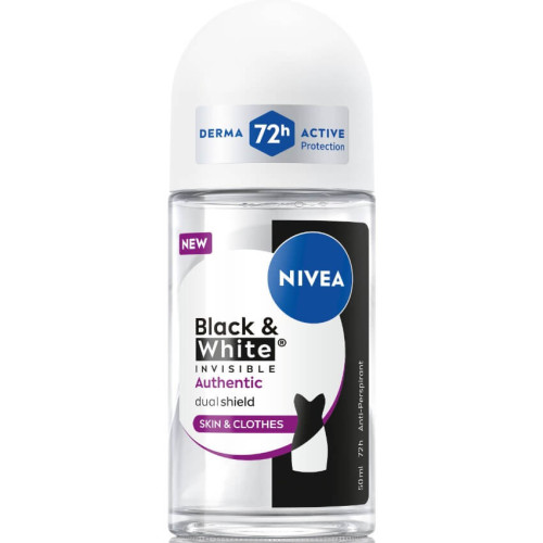 Nivea Deo Invisible on Black & White Authentic Рол-он против изпотяване за жени 50 мл