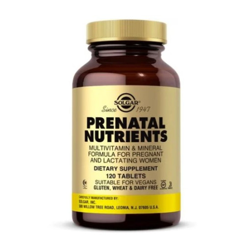 Solgar Prenatal Nutrients Пренатал Нютриентс за бременни x120 таблетки
