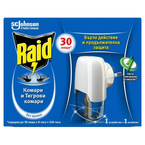 Raid Изпарител с ламиниран пълнител против комари SC Johnson
