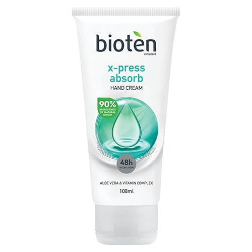 Bioten Xpress Absorb Лек крем за ръце с алое вера и витаминен комплекс 100 мл