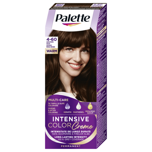 Palette Intensive Color Creme Дълготрайна крем боя за коса 4-60 Lustrous Midle Brown