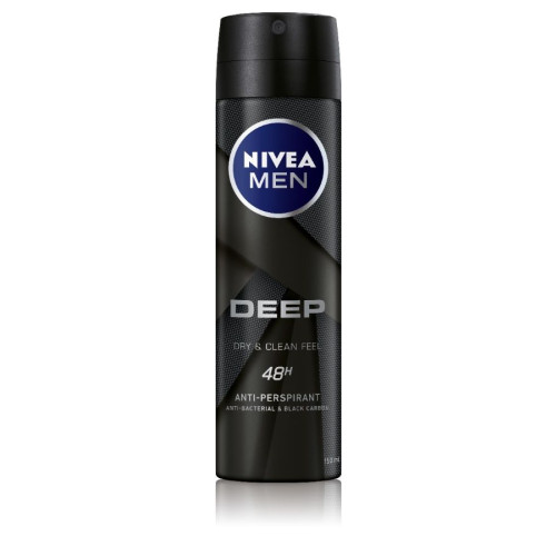 Nivea Men Deep Дезодорант спрей против изпотяване за мъже 150 мл
