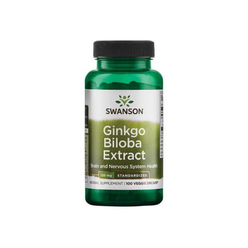  Swanson Ginkgo Biloba Гинко Билoба 120 мг х100 капсули