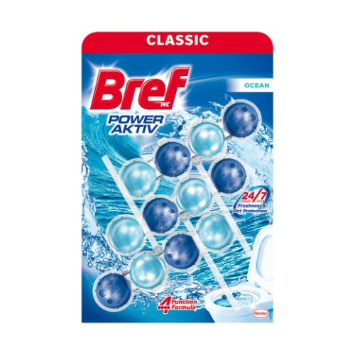 Bref WC Power Active Ocean Ароматизатор за тоалетна океан 3 х 50 гр