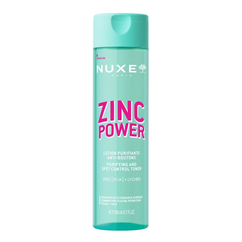 Nuxe Zinc Power Почистващ тонер за лице против несъвършенства, 200 мл