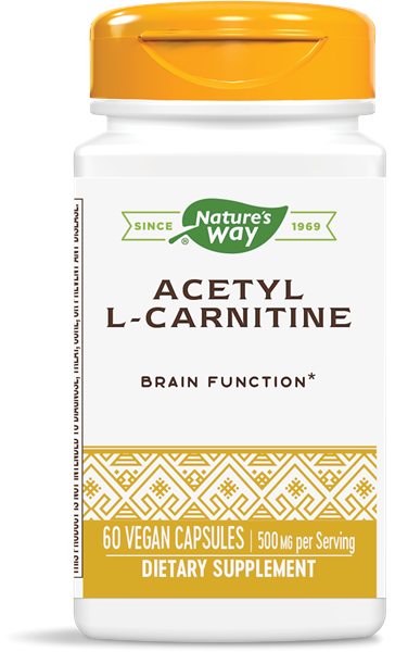 nature's way l-carnitine 500 mg -  60  Acetyl L-Carnitine (ALCAR)