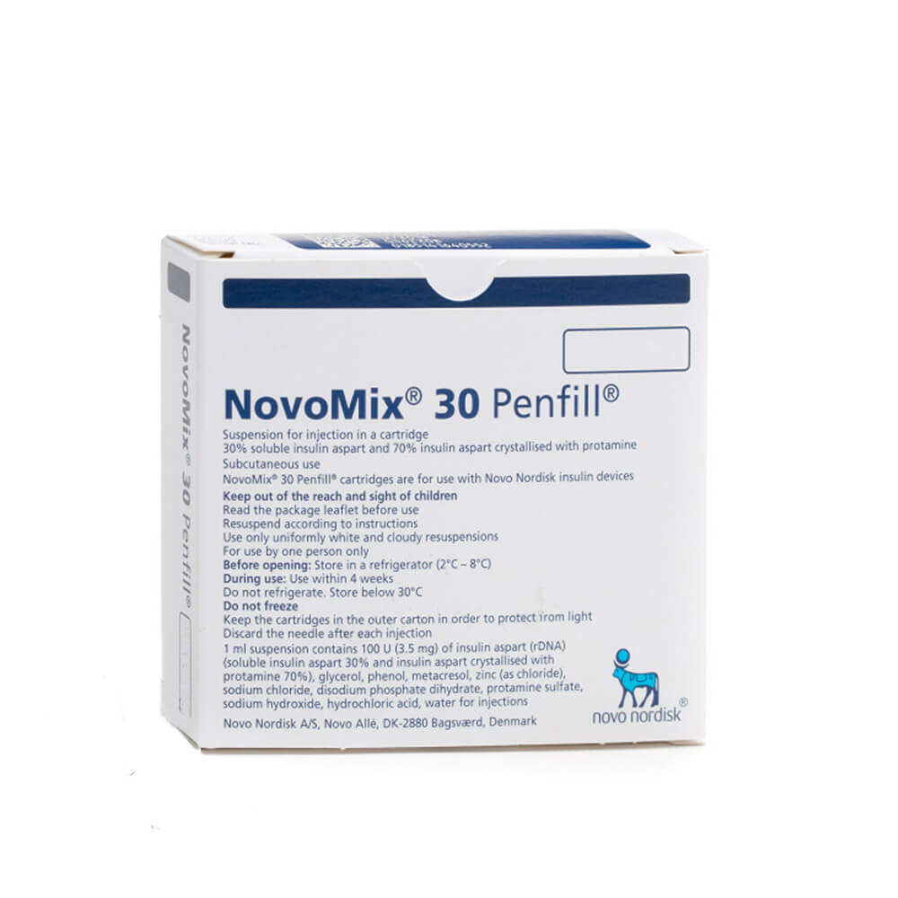 Новомикс 30 100 IU/мл 10 флакона х 3 мл Novo Nordisk