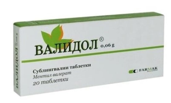 Валидол за успокоение 60 мг x20 таблетки Farmak