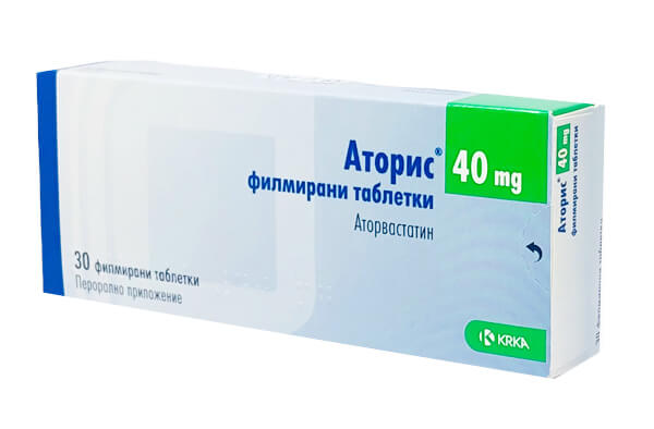 Аторис 40 мг х 30 таблетки КRКА