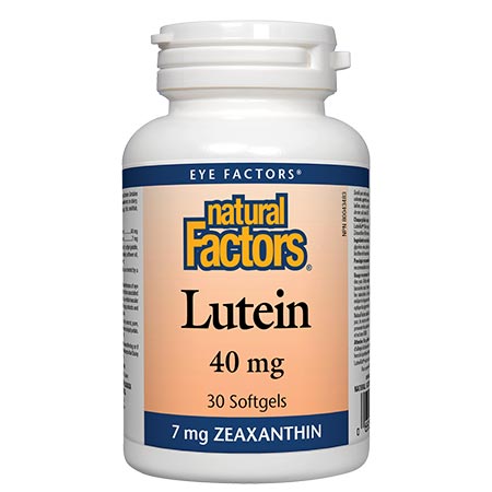 Natural Factors Lutein Лутеин за подобряване на зрението 40 мг х 30 капсули