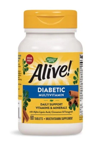 Nature's Way Alive Мултивитамини за диабетици 60 таблетки