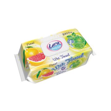 Lara Soft Мокри кърпи с екстракт от цитруси х100 бр