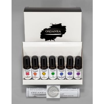 Organea Натурални Парфюмни масла чакра сет 7 бр х10 мл