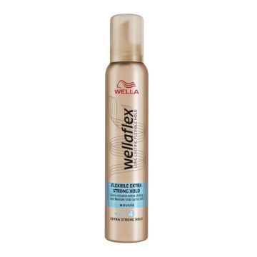 Wella Wellaflex Flexible Extra Strong Hold Пяна за коса за екстра силна фиксация 4 200 мл Procter&Gamble
