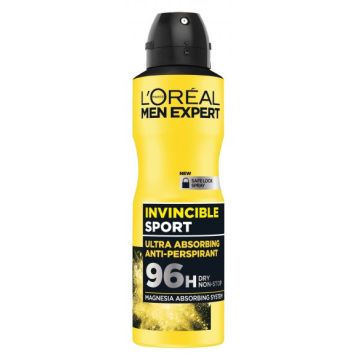 L’Oreal Men Expert Invincible Sport 96h Део спрей против изпотяване за мъже 150 мл