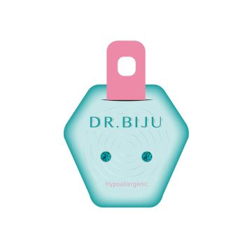 Dr. Biju Hypoallergenic BLUE ZIRCON Хипоалергенни обеци със сини циркони DXI40C229