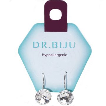 Dr. Biju Xirius Crystal Хипоалергенни медицински обеци DRI100C001