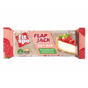  FITSPO Flapjack Strawberry Cheesecake Енергиен бар Ягодов чийзкейк 90 гр