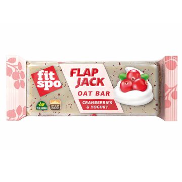 FITSPO Flapjack Cranberries and Yoghurt Енергиен бар Йогурт и боровинки 90 гр