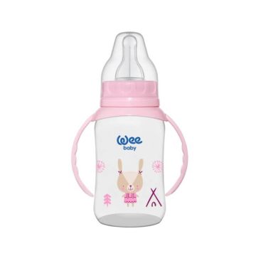 WEE BABY Classic PP Шише за хранене с дръжки 150 мл