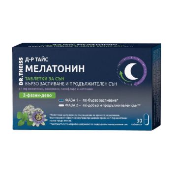 Dr. Theiss Мелатонин 2-фазни-депо таблетки за сън х 30 бр