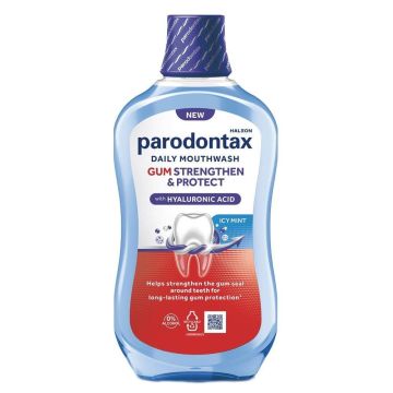 Paradontax ICY Mint Вода за уста с хиалурон за здрави венци 500 мл