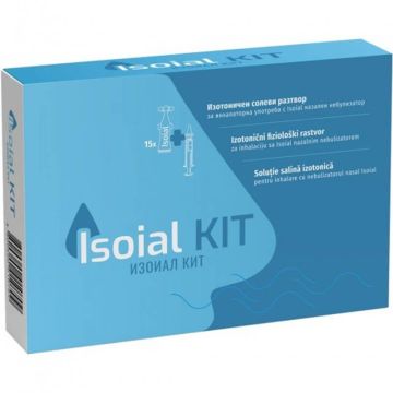 Isoail Kit изотоничен физиологичен разтвор 5 мл х 15 бр + небулизатор Комплект
