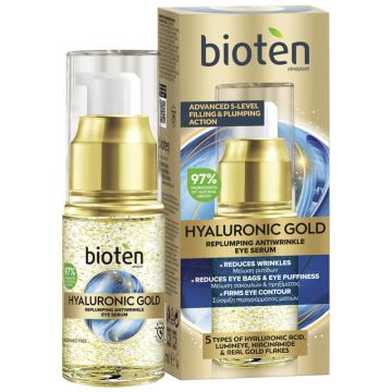 Bioten Hyaluronic Gold Oколоочен серум 15 мл