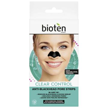 Bioten Clear Control Почистващи ленти за нос х 6 броя