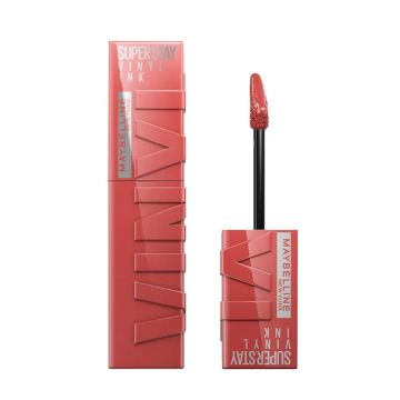 Maybelline Superstay Vinyl Ink Дълготрайно течно червило с блестящ ефект 115 Peppy