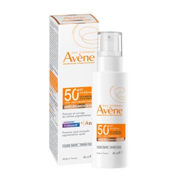 Avene Sun Слънцезащитен тониран флуид против пигментация SPF50+ 40 мл