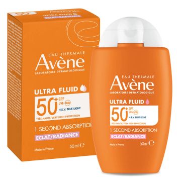 Аven Sun Слънцезащитен озаряващ ултра флуид SPF50+ 50 мл