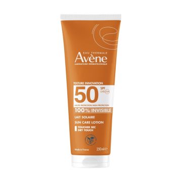 Avene Invisible Слънцезащитно мляко за лице и тяло невидимо SPF50 250 мл