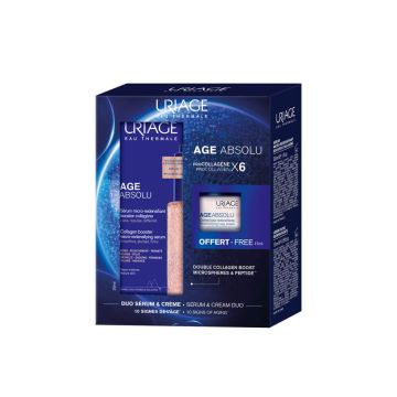 Uriage Age Absolu Микро-скулптуриращ уплътняващ серум 30 мл + Uriage Age Absolu Концентриран дневен крем 15 мл Комплект