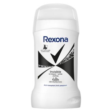 Rexona Invisible Black & White Дезодорант стик против изпотяване за жени 50 мл