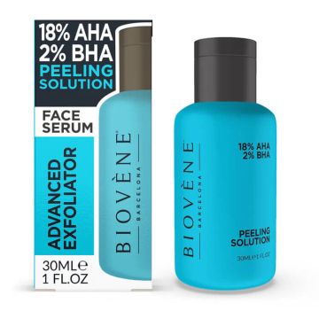Biovene Пилинг разтвор AHA + BHA за дълбоко почистване и обновяване на кожата 30 мл