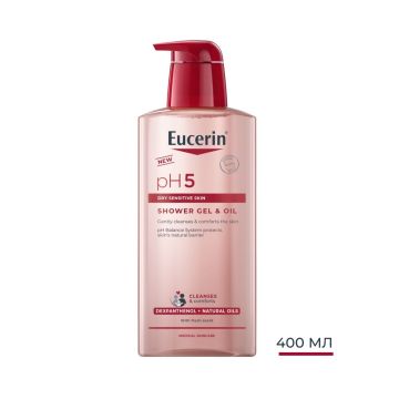 Eucerin pH5 Душ гел с натурални масла 400 мл