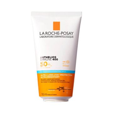 La Roche-Posay Anthelios UVMune 400 Хидратиращо слънцезащитно мляко за лице и тяло SPF50+ 150 мл