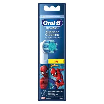 Oral-B Marvel Spiderman Extra Soft накрайници за детска електрическа четка за зъби 4 бр