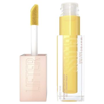 Maybelline Lifter Gloss Хидратиращ гланц за обемни и плътни устни с хиалуронова киселина, цвят 026 Honey