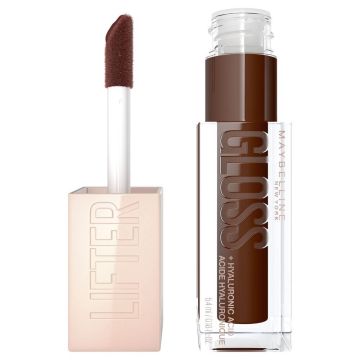 Maybelline Lifter Gloss Хидратиращ гланц за обемни и плътни устни с хиалуронова киселина, цвят 029 Toast
