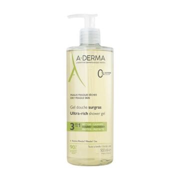 A-Derma Свръхбогат душ гел  3 в 1 500 мл
