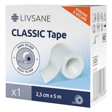 Livsane Classic Прикрепваща ролка 2.5см х 5 м