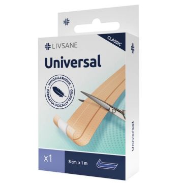 Livsane Universal Classic Пластир лента 8см х 1м