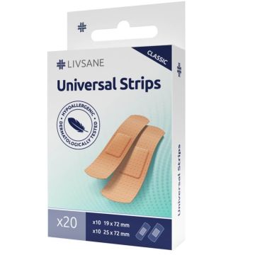 Livsane Universal Classic Пластири 2 размера х 20 бр