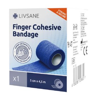 Livsane Бинт фиксиращ самозалепващ 5см х 4.5м