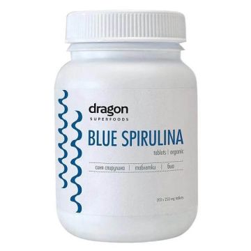 Синя спирулина 250 мг х 200 таблетки Dragon Superfoods