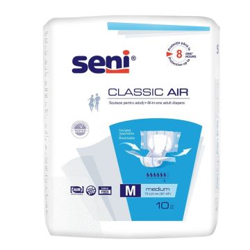 Seni Classic Air Пелени за възрастни М 6 капки х 10 бр