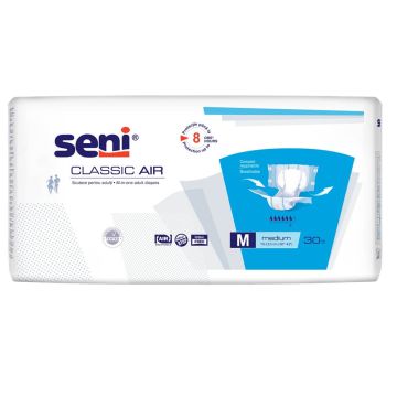 Seni Classic Air Пелени за възрастни М 6 капки х 30 бр